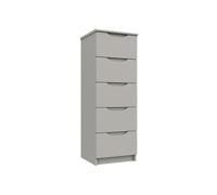 Radfield Tallboy Chest Of Drawers 5 Drawers Dust Grey Gloss