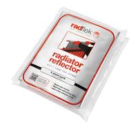 Radflek Radiator Reflector Panels- Heat Reflective Radiator Foil Sheet - Contains 5 Energy Saving Radflek Radiator Reflectors - Easy Install with Manual and Clips Included - Fits Up to 10 Radiators