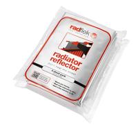 Radflek Radiator Reflector Panels - Heat Reflective Radiator Foil Sheet - Contains 8 Energy Saving Radflek Radiator Reflectors - Easy Install with Manual and Clips Included - Fits Up to 16 Radiators