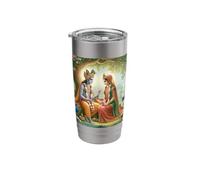 Radha and Krishna Love Stainless Steel Insulated Tumbler