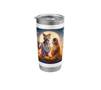 Radha and Krishna Love Stainless Steel Insulated Tumbler