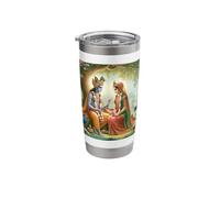 Radha and Krishna Love Stainless Steel Insulated Tumbler
