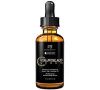 Radha Beauty 60mL Hyaluronic Acid Serum with Vitamin E, Jojoba, and Green Tea. Best Night and Day Moisturizing Facial Treatment