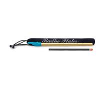 Radhe Flutes | D Natural Flute | Tuned With Tanpura A=440Hz | Brass Flute + Velvet Cover