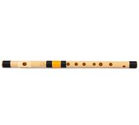 Radhe Flutes | F Sharp Right Handed Middle Bansuri | Black & Orange | Tuned With Tanpura A=440Hz | PVC Flute + Hindi & English Flute Lessons
