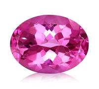 Radheyma 10.25 Ratti - 9.75 Carat Oval Cut Natural Pink Topaz Gemstone AA Quilitey GGTL Lab Certified Loose Gemstone Free Size Gemstone Topaz Free Size Gemstone Topaz Free Size Gemstone Topaz Free