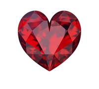 Radheyma 14.75 Carat Best Quality Heart Shaped Burmese Red Ruby Stone Original Certified with GGTL Lab Certified Gemstone for Women and Men Jewellery Making Loose Gemstones
