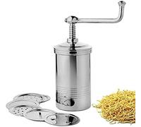 radhna Indian Traditional Chakli Maker/Idiyappam Press/Murukku Machine/for Sev, Namkeen,Noodles,Maggi Kitchen Utensils Stainless Steel 6 Jalis 1pcs.