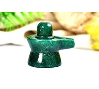 radhna Indian Traditional Green Jade Shivling | Stone Shiv ling (20g) | Puja Item