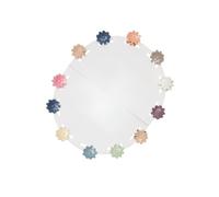 Radhu & Kabby Mini Hair Claw Clips for Girls | Matte Daisy Shape | Secure Grip | Assorted Pastel Hair Accessories for Daily Styling & Gifting | Pack of 12