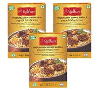 Radhuni Hydrabadi Biryani Masala 43gm - Easy mix Masala/Spice packet for eazy cooking, Square foods Bangladesh (43g, 3)