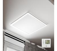 Radi8 Industries Far Infrared Electric Panel Heater | Low Energy Ceiling Mounted, With LED, Wifi/Thermostat, (655x630mm) 400W 220-240V/50Hz, UK-Brand