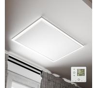 Radi8 Industries Far Infrared Electric Panel Heater | Low Energy Ceiling Mounted, With LED, Wifi/Thermostat, (1080x630mm) 700W (220-240V/50Hz), UK-Brand