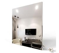 Radi8 Industries Far Infrared Electric Panel Heater | Rectangular Mirror, Low Energy Wall Mounted, Without Wifi/Remote/Thermostat, (600x600x12) 320W (220-240V/50Hz), UK-Brand