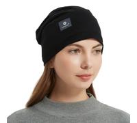 Radia Smart EMF Protection Slouch Beanie, 5G Anti-Radiation, RF Shielding, WiFi Radiation Protection, Brain Coat, Black, L