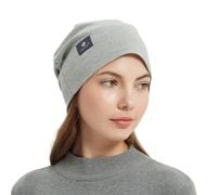 Radia Smart EMF Protection Slouch Beanie, 5G, RF Shielding, WiFi Protection, Brain Coat, Grey, L