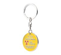 Radiacode Funny Physics Gifts for Enthusiasts and Nuclear Nerds Glow in the Dark Keychain Science Accessories Cool Present (Dont Drop)