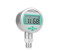 Radial Digital Pressure Gauge LCD Digital Manometer -0.1~60Mpa Small Pressure Meter G1/2 With 60mm/80mm/100mm Dial(Yellow,0-4Mpa)