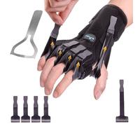 Radial Nerve Palsy Splint Brace for Wrist drop, 5 Fingers Extension, Stroke Patient Recovery, Finger Limp, Crutch Palsy, MCP Arthroplasty, for both Left and Right Hand - Black
