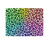 Radial Rainbow Multicolor Leopard Pattern,500 Pieces Puzzles for Adults-Wooden Jigsaw Puzzle for Adults Elderly