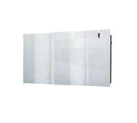 Radialight Aetheria White Glass Wifi Electric Panel Heater/Radiator, Wall Mounted + Timer. Modern, Stylish Infrared Convector Radiator (1500W)