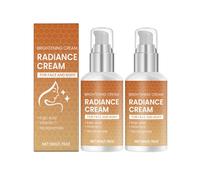 Radiance Cream for Face and Body, Overnight Hydrating Sleeping Mask for Bright, Reduces Dark Spots, Deep Moisture, Improves Skin Clarity, Day and Night Use for Dull, Dry or Oily Skin (2PCS)