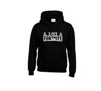 Radiance Eat Sleep For-T-nite Repeat Slogan Unisex Printed Hooded Sweatshirt Black