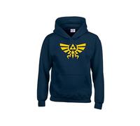 Radiance Inspired Crest of Hyrule, Triforce Gamer Zelda-Inspired Unisex kidsa and Adult Hooded sweatshirt, Gift for Video Game Fans & Cosplayers Crest of Hyrule Unisex hoodie Navy