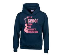 RADIANCE It's a Taylor Thing You Wouldn't Understand Unisex Kids Hoodies Taylor Fans & Music Lovers Kids Hip Hop Casual Streetwear for Fans, Birthday Christmas Taylor Guitar Theme Hoodie| Navy