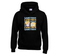 Radiance Lanky Toy Funny Foxy and Boxy Merch Unisex Kids Hooded Top Great Black
