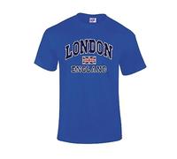 RADIANCE London England Souvenier Union Jack T-Shirt Great Sovenier Gift for Vist London (as8, Alpha, s, Regular, Regular, Royal)
