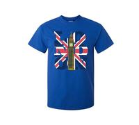 RADIANCE London England Souvenir T-Shirt - UK Flag with Big Ben Tower Great Gift for Visit London Unisex T-Shirt Royal