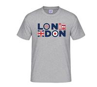 RADIANCE London England T-Shirt Great London Sovenier T-Shirt - London Souvenir Vintage T Shirt for Men, Women, Kids Grey