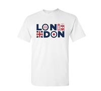 RADIANCE London England T-Shirt Great London Sovenier T-Shirt - London Souvenir Vintage T Shirt for Men, Women, Kids White