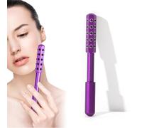 Radiance Roller, 30 Germanium Stone Facial Massage Tool for Lifting, Sculpting, Glow Boost, Energizing & Cooling - Glow Sculpting Beauty Roller (Purple)