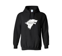 RADIANCE Winter Is Coming Black Hoodie X-Large - Warm, Stylish & Cozy | Unisex Game of Thrones Inspired Hooded Sweatshirt for Men & Women | Perfect for Cold Weather, Casual Wear & Fan Gifts