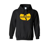 RADIANCE Wu Logo Printed Hoodie Music Band Hooded sweatshirt Black