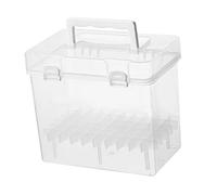 RadianceBiz Marker Case Transparent Box Portable Organizer Highlighter Pen Holder Watercolor PP Container Suitable for Art Drawing Travel Ca, 60 Slots