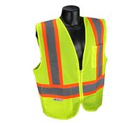Radians SV22X-2ZGM-3X Economy Mesh X-Back Class 2 Safety Vest with Two-Tone Trim, 3X-Large