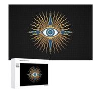 Radiant All-Seeing Eye Puzzle Wood Jigsaw Puzzles 1000 PCS