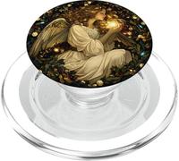 Radiant Angel Light Round Design PopSockets PopGrip for MagSafe