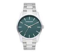 Radiant - Basics 42 Collection - Analogue Watch - Men's Wrist Watch with Green Dial and Silver Strap - Size 42mm - 5ATM.