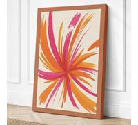 Radiant Bloom Abstract Canvas Wall Art Print 30x20 Inch (76 x 51 cm)