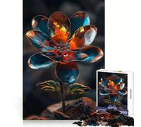 Radiant Bloom in Glass 1000 Piece Jigsaws for Teenagers Puzzle Boost Memory Quiet Calm Premium Cut Heartfelt Gift (38x26cm)