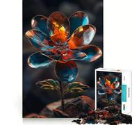 Radiant Bloom in Glass 1000 Piece Jigsaws for Teenagers Puzzle Boost Memory Quiet Calm Premium Cut Heartfelt Gift (38x26cm)