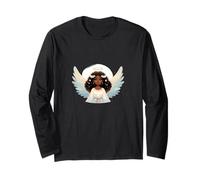 Radiant Celestial Angel Wings Moonlight Spiritual Symbol Long Sleeve T-Shirt