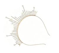 Radiant Celestial Headband with Star Moon Tiara for Prom | Alloy Metal Build, Featherlight Comfort, Bright Shine, for Bridal Party Styling and Pageants