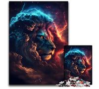 Radiant Cloud Leo 1000 Piece Jigsaw Puzzle cardboard Jigsaw Puzzles for Adults Perfect for Teenagers & Collectors, Ideal Home Decor & Travel Gift 26X38CM/10.23x14.96inch