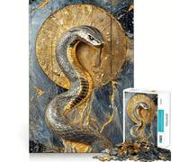 Radiant Cobra of The Sunburst 1000 Pieces Jigsaw Puzzles for Adults Mind Exercise Toy Relax Time Precision Cut Stylish Gift (50x75cm)