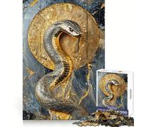 Radiant Cobra of The Sunburst Jigsaw Puzzles for Adults1000 Pieces Smart Game Quiet Calm Pattern Assembly Amazing Present (38x52cm)